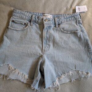 WOMEN'S NEW ABERCROMBIE & FITCH SHORTS 10 30 Curve Love The Dad Short High Rise
